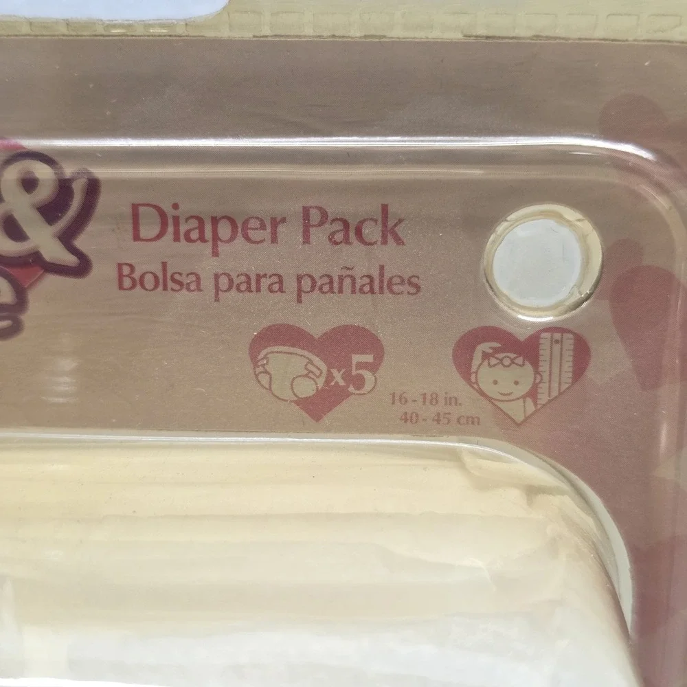 Toys R Us You & Me 2008 Baby Doll Diapers Set of 5 - New